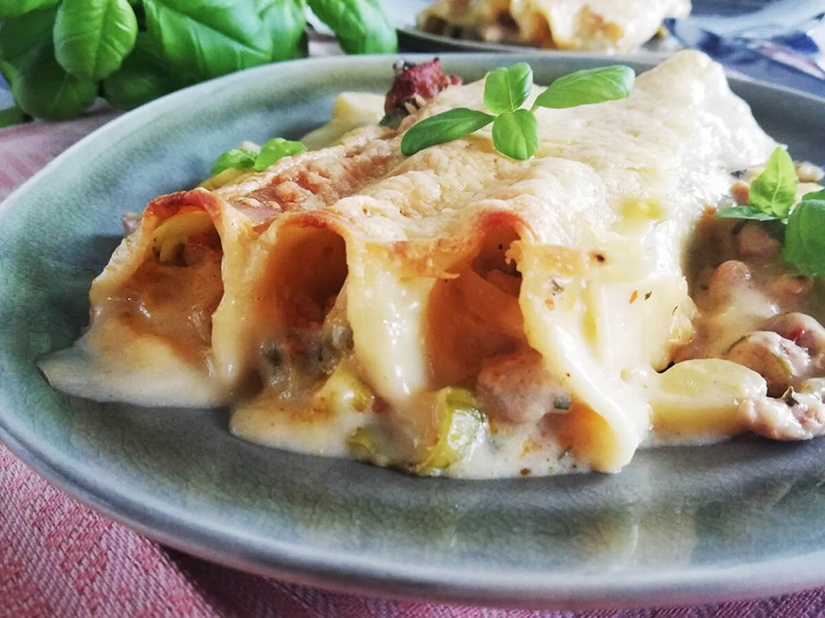 Cannelloni mit Hackfleisch-Porree | Rezepte | EinStückLand